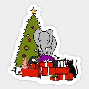 Merry Christmas from the Menagerie Sticker